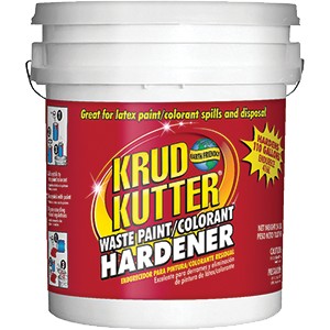 Krud Kutter waste paint hardener 5 gallon container with red label