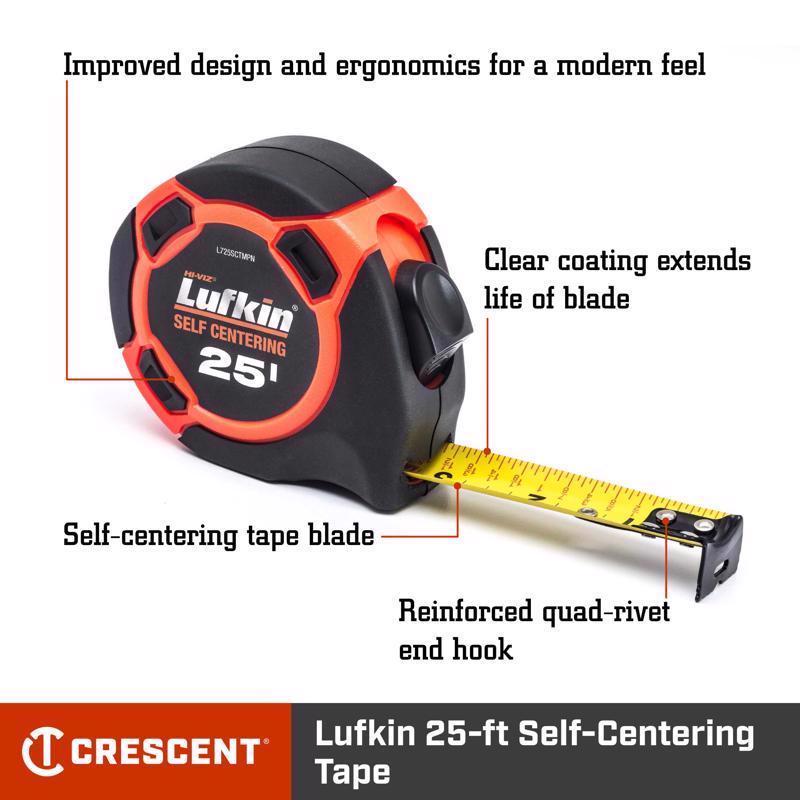 Lufkin L725SCTMP 700 Series 25 Ft Self-Centering Tape Measure-1