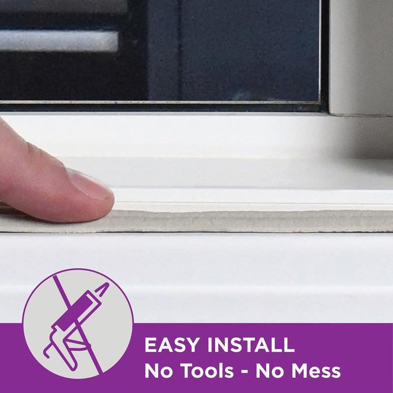 MD Building Products Caulk Cord on a window ledge