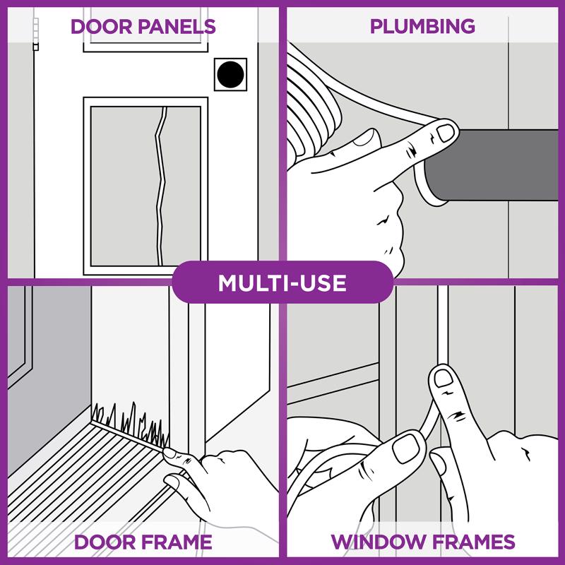 MD Building Products Caulk Cord multi use infographic