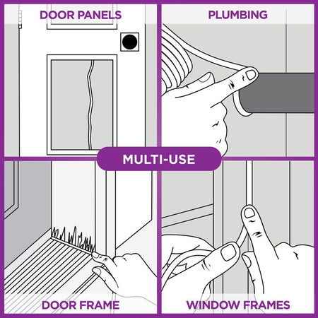 MD Building Products Caulk Cord multi use infographic