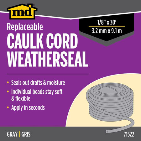 MD Building Products Caulk Cord manufacturer packaging