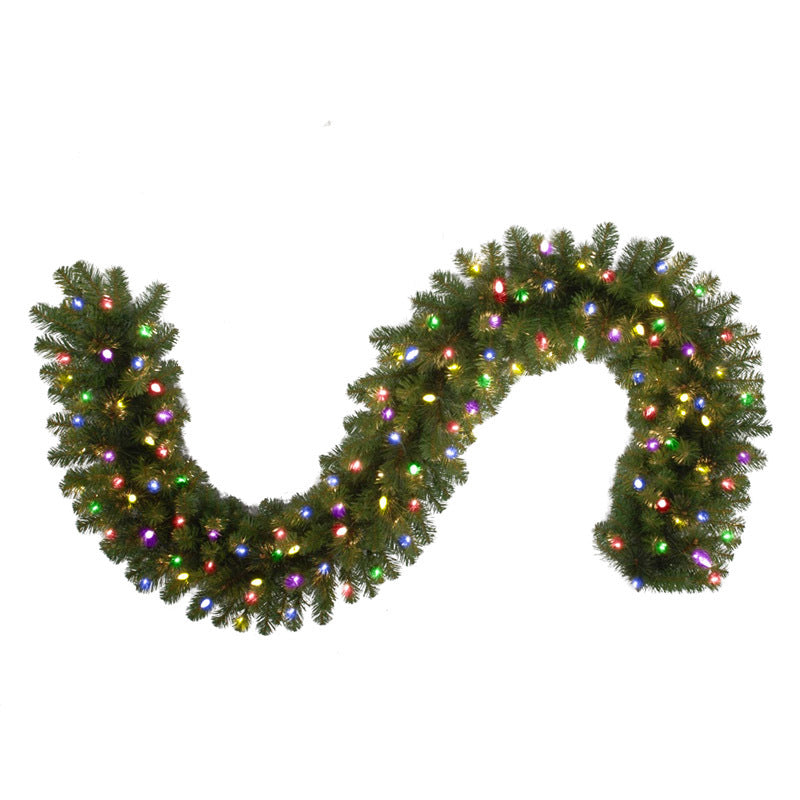 Celebrations Platinum 14 in. D X 9 ft. L LED Prelit Multicolored Mixed Pine Garland MPGARL-9WAC6MUA - Box of 4