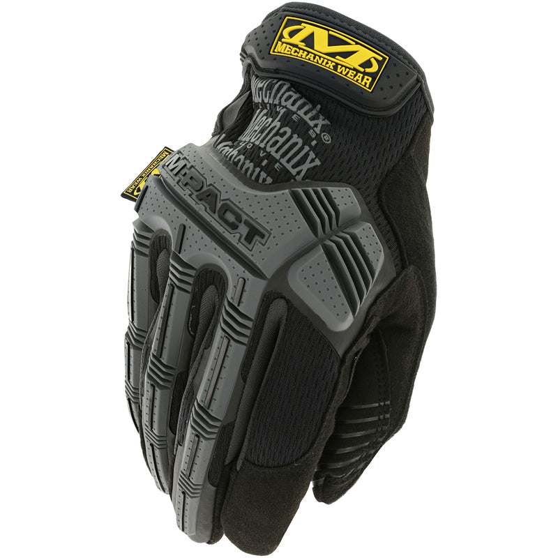 Black and gray glove with Kevlar and Mechanix Wear branding on a white background
