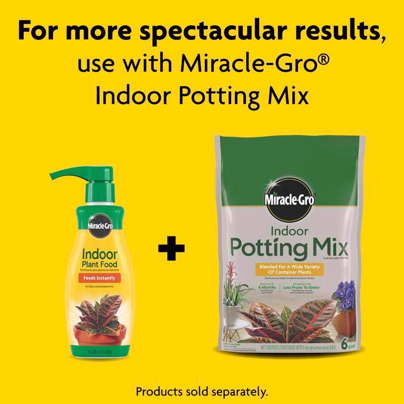 Miracle-Gro Indoor Plant Food combine with infographic