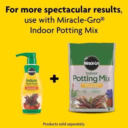 Miracle-Gro Indoor Plant Food combine with infographic