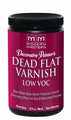Modern Masters decorative painter's low VOC dead flat varnish container on a white background