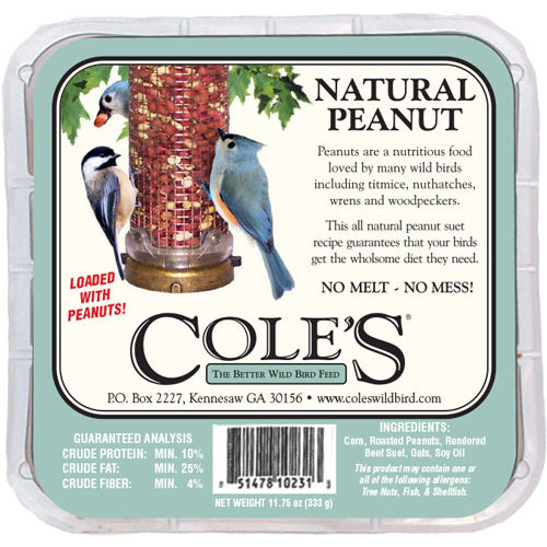 Cole's Natural Peanut Suet Cake NPSU