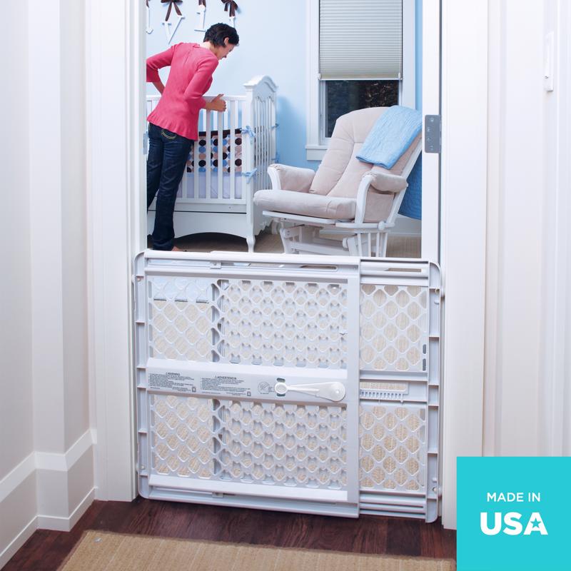 North States 8615 Plastic Safety Gate made in USA infographic