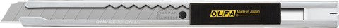 OLFA 9mm SVR-1 Stainless Steel Slide-Lock Knife on a white background