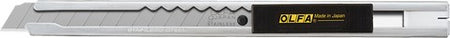 OLFA 9mm SVR-1 Stainless Steel Slide-Lock Knife on a white background
