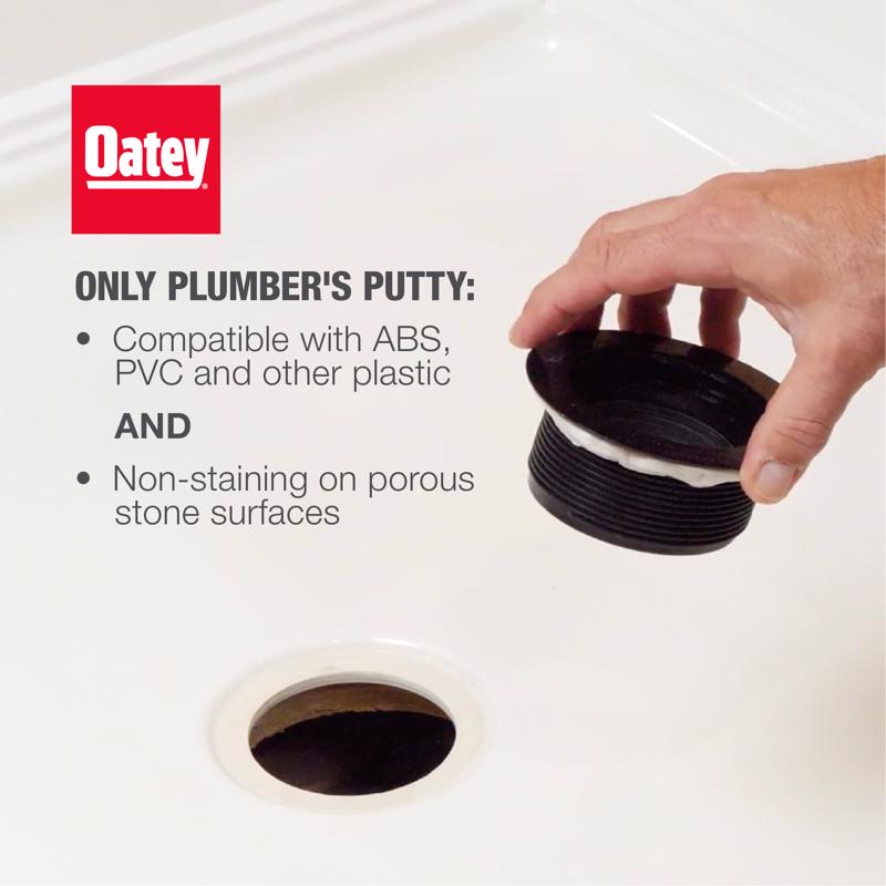 Oatey 9 Oz Stain-Free Plumber's Putty 31177 compatibility infographic