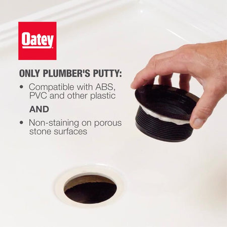 Oatey 9 Oz Stain-Free Plumber's Putty 31177 compatibility infographic