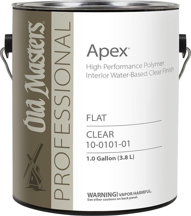 Old Masters Apex Flat gallon can on white background