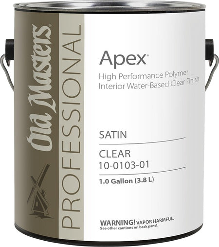 Old Masters Apex Satin gallon can on white background
