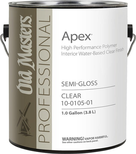 Old Masters Apex Semi-gloss gallon can on white background