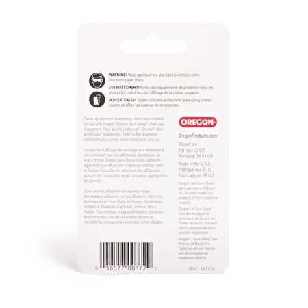 Oregon Sure Sharp 5/32" Replacement Sharpening Stones 28840 product label
