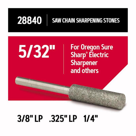 Oregon Sure Sharp 5/32" Replacement Sharpening Stones 28840 product features infographic