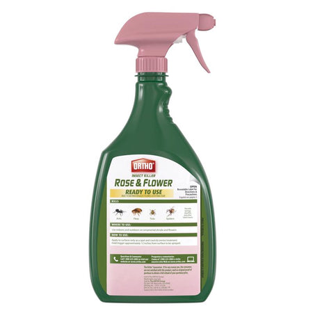 Ortho Insect Killer Rose & Flower Ready-To-Use back label