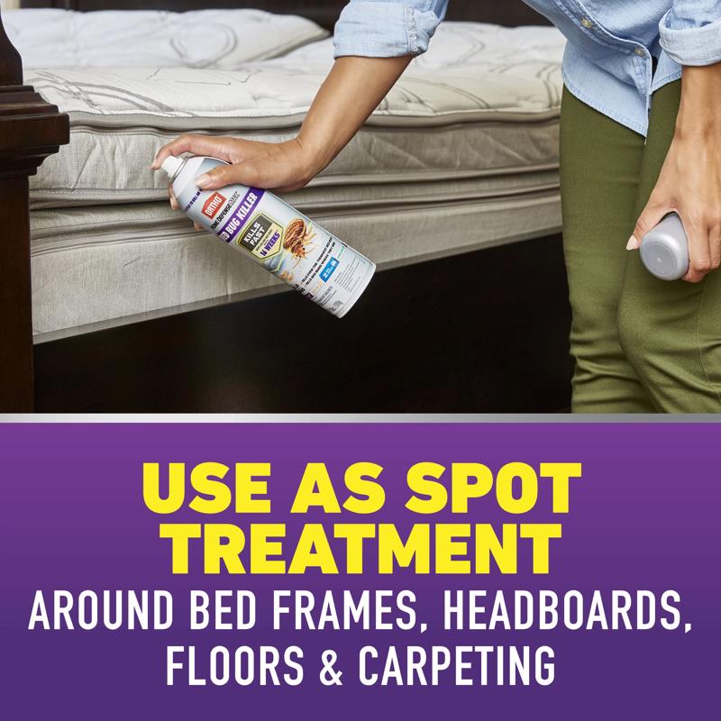 Ortho Home Defense Max Bed Bug Killer Aerosol 0201405 use around infographic