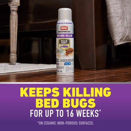 Ortho Home Defense Max Bed Bug Killer Aerosol 0201405 16 week protection infographic