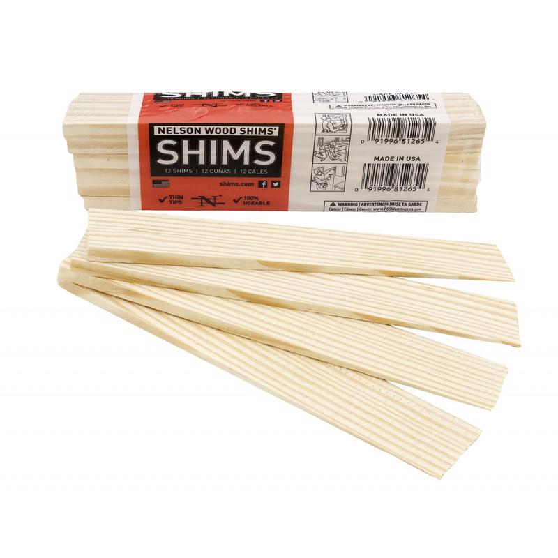 Nelson Kiln Dried Wood Shims 12-Pack PSH8-12-52-2