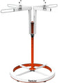 PaintLine SPTYHD stand with white top and orange base on a white background