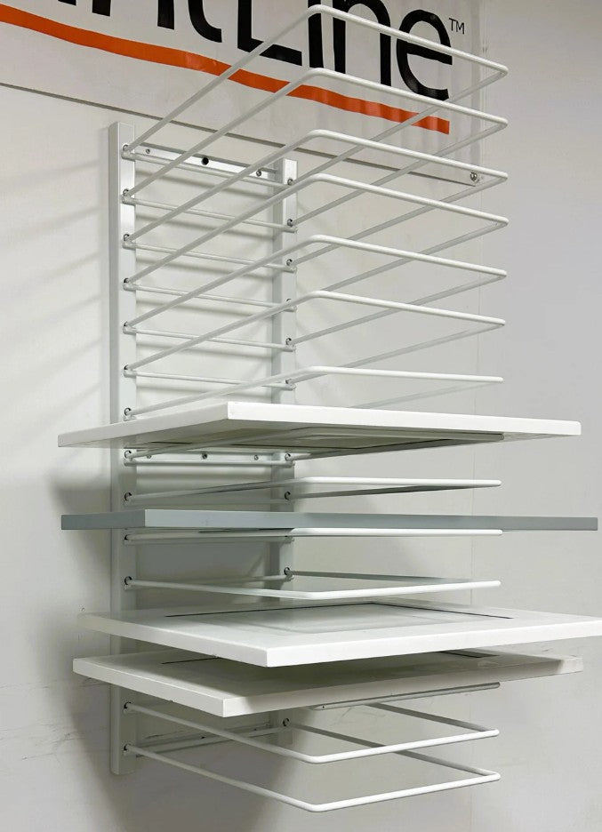 Paint Line Wall-mounted Drying Rack on a wall