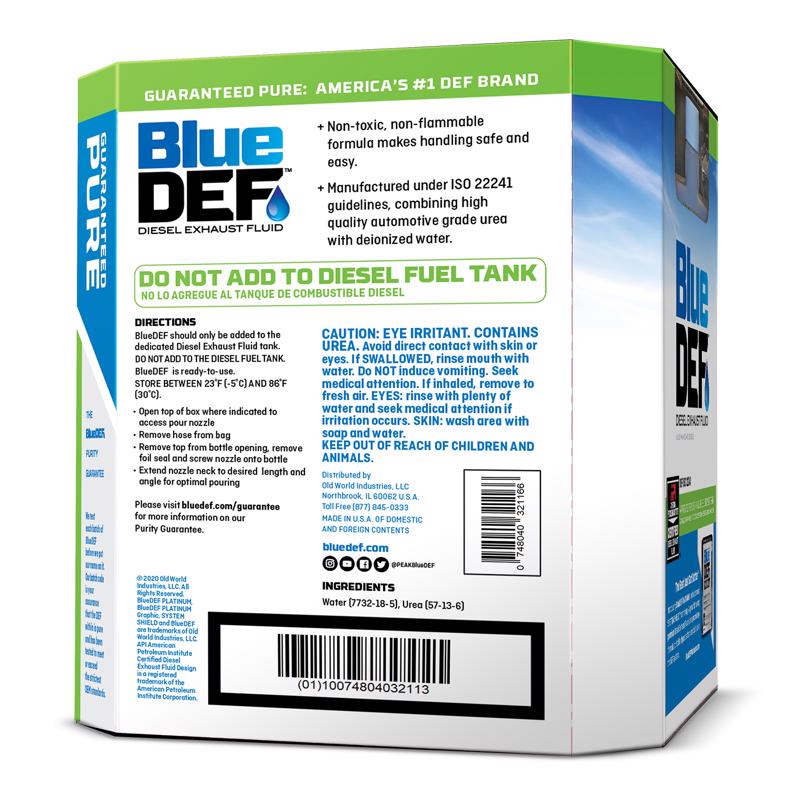 Def In Diesel Peak Blue DEF Diesel Exhaust Fluid 2.5 Gal DEF002 – ThePaintStore.com