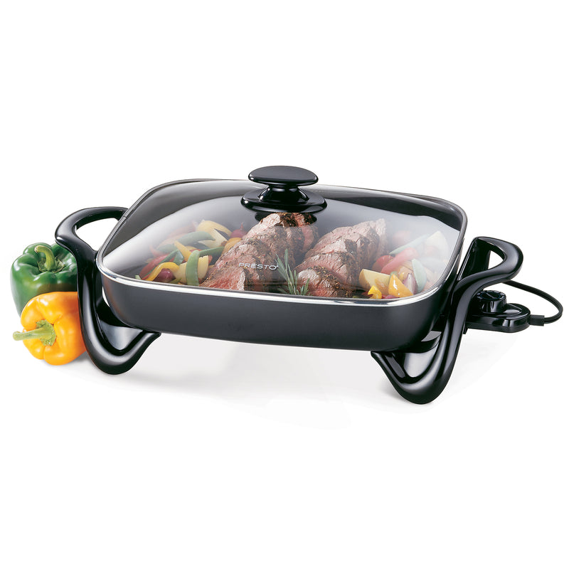 Presto 16" Electric Skillet 06852 shown full of food