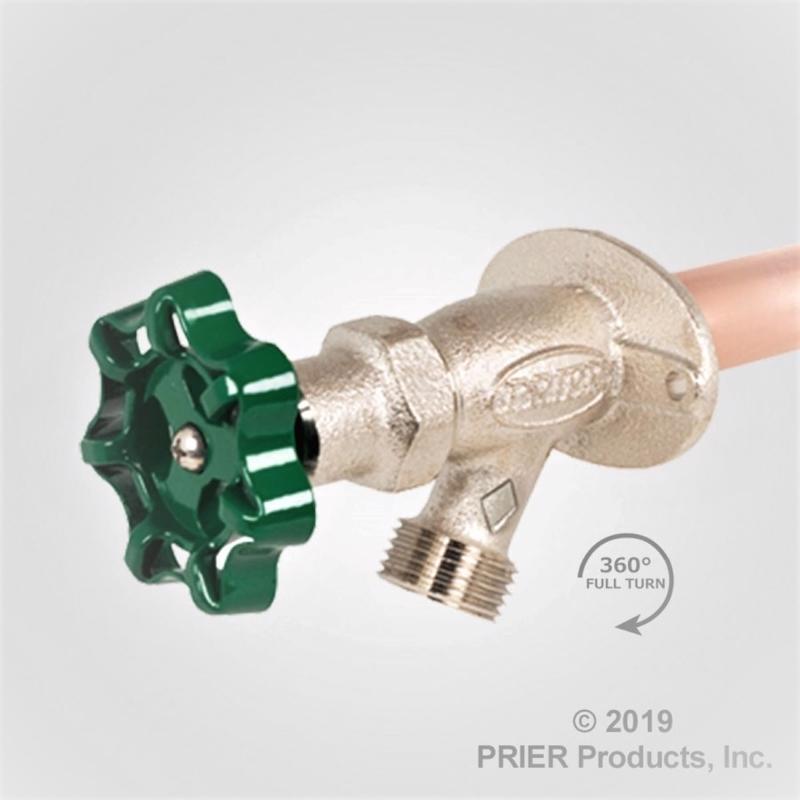 Freezerless Riser Prier C-134 Series Sweat Brass Freezeless Wall Hydrant – ThePaintStore.com