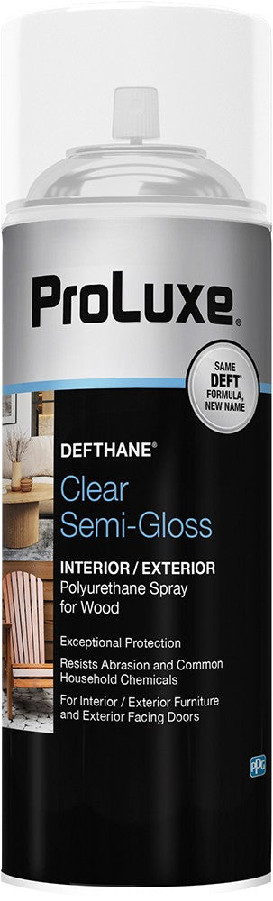 ProLuxe Defthane Interior / Exterior Polyurethane Semi-Gloss Spray