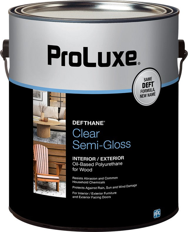 ProLuxe Defthane Interior / Exterior Polyurethane Semi-Gloss Gallon