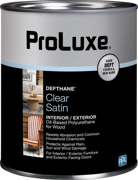 ProLuxe Defthane Interior / Exterior Polyurethane Satin Quart