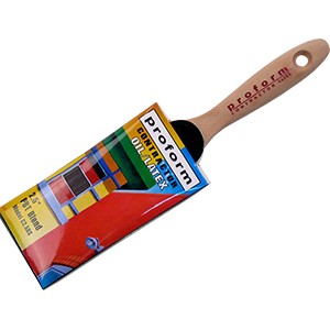 Proform Contractor Straight Beaver Tail Paint Brush 2-1/2 Inch packaged on a white background