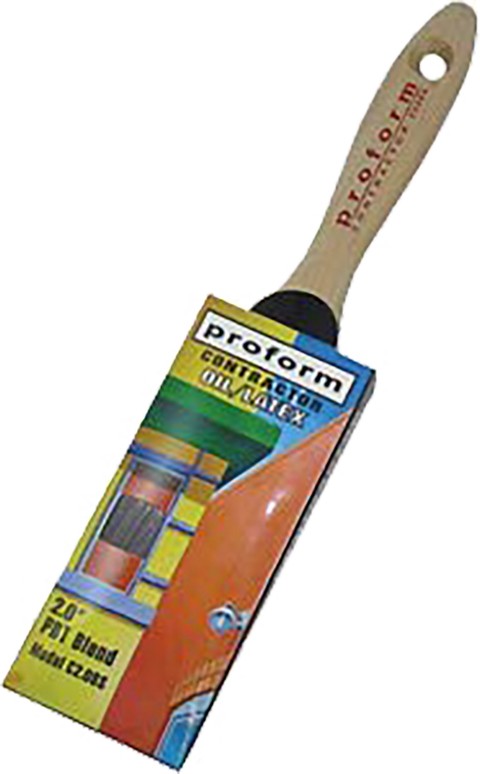 Proform Contractor Straight Oval Paint Brush 2-Inch on a white background