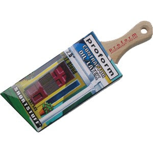 Proform Contractor Angle Short Paint Brush 2-1/2 Inch packaged on a white background