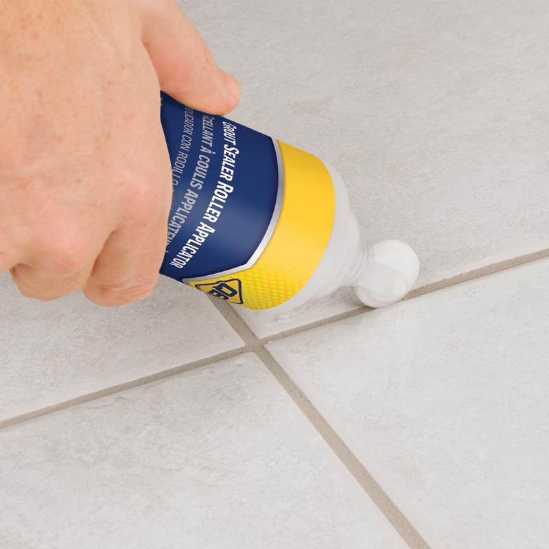 QEP Grout Sealer Roller Applicator being used to grout tile.