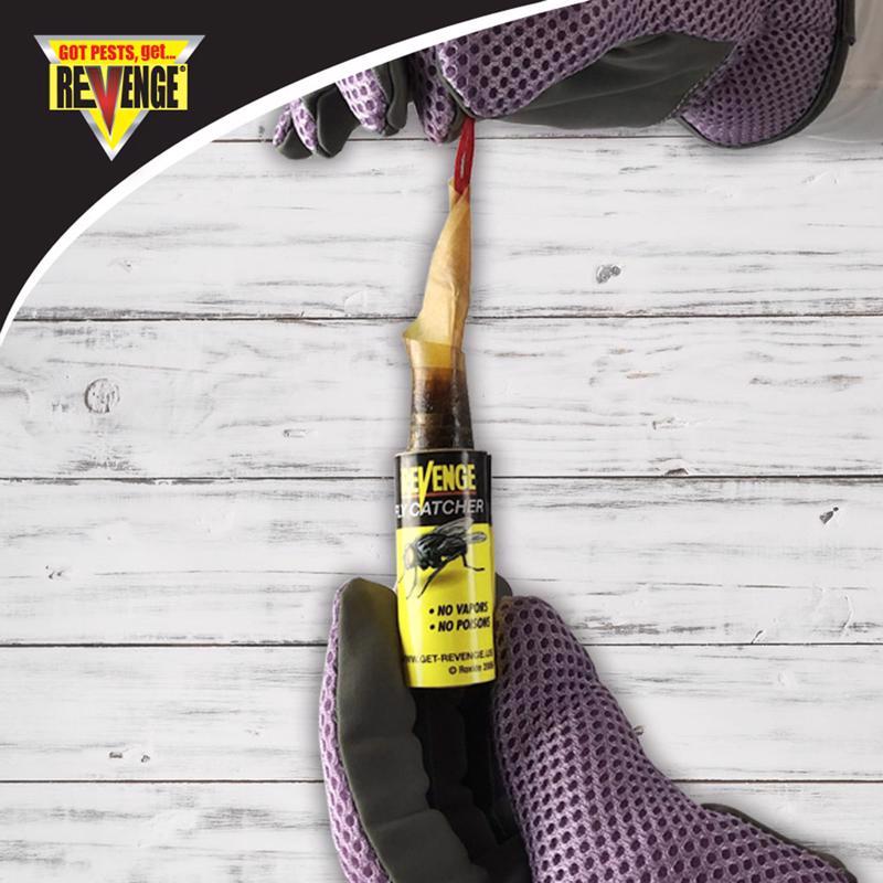 Revenge Fly Catcher Ribbon being pulled out for use