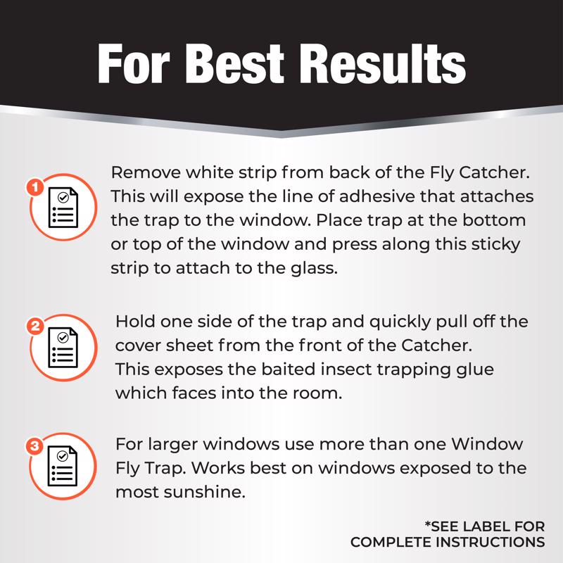 Best results for using the Revenge Window Fly Catcher
