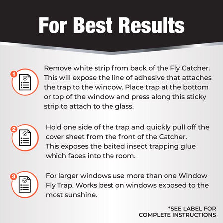 Best results for using the Revenge Window Fly Catcher