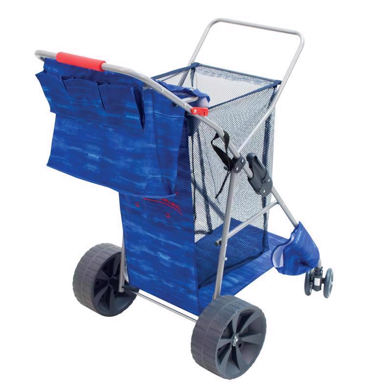 Rio Collapsible Beach Cart WWC6W-1822-1 back view