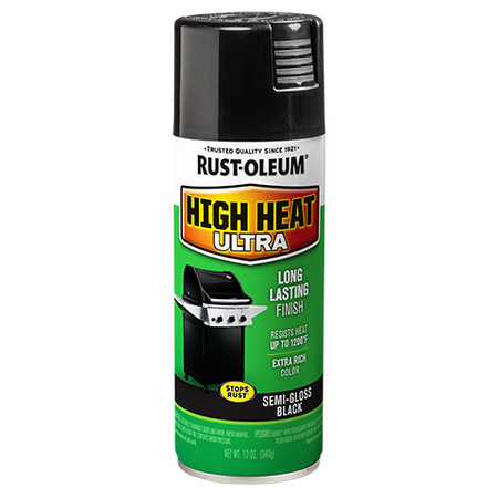 Rust-Oleum Ultra High Heat Spray Paint Semi-Gloss Black