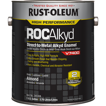 Rust-Oleum High Performance RocAlkyd DTM Enamel Gallon Almond