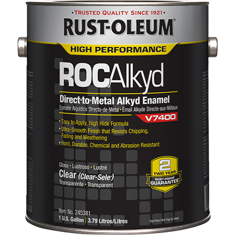 Rust-Oleum High Performance RocAlkyd DTM Enamel Gallon Clear