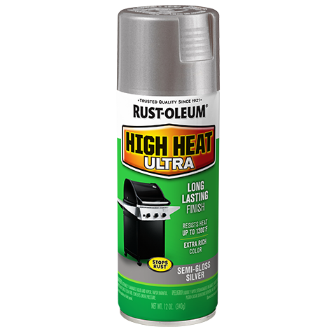 Rust-Oleum Ultra High Heat Spray Paint Semi-Gloss Silver