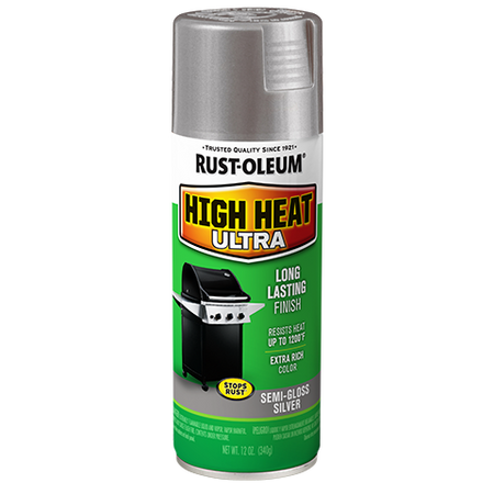 Rust-Oleum Ultra High Heat Spray Paint Semi-Gloss Silver