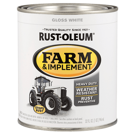 Rust-Oleum® Specialty Farm & Implement Paint Brush-On Quart Gloss White