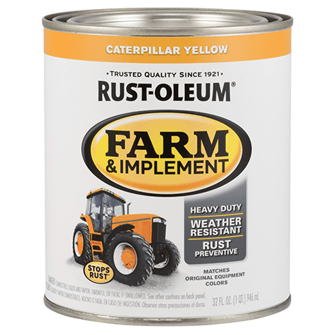 Rust-Oleum® Specialty Farm & Implement Paint Brush-On Quart Caterpillar Yellow
