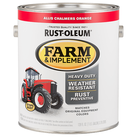 Rust-Oleum® Specialty Farm & Implement Paint Brush-On Gallon Allis Chalmers Orange